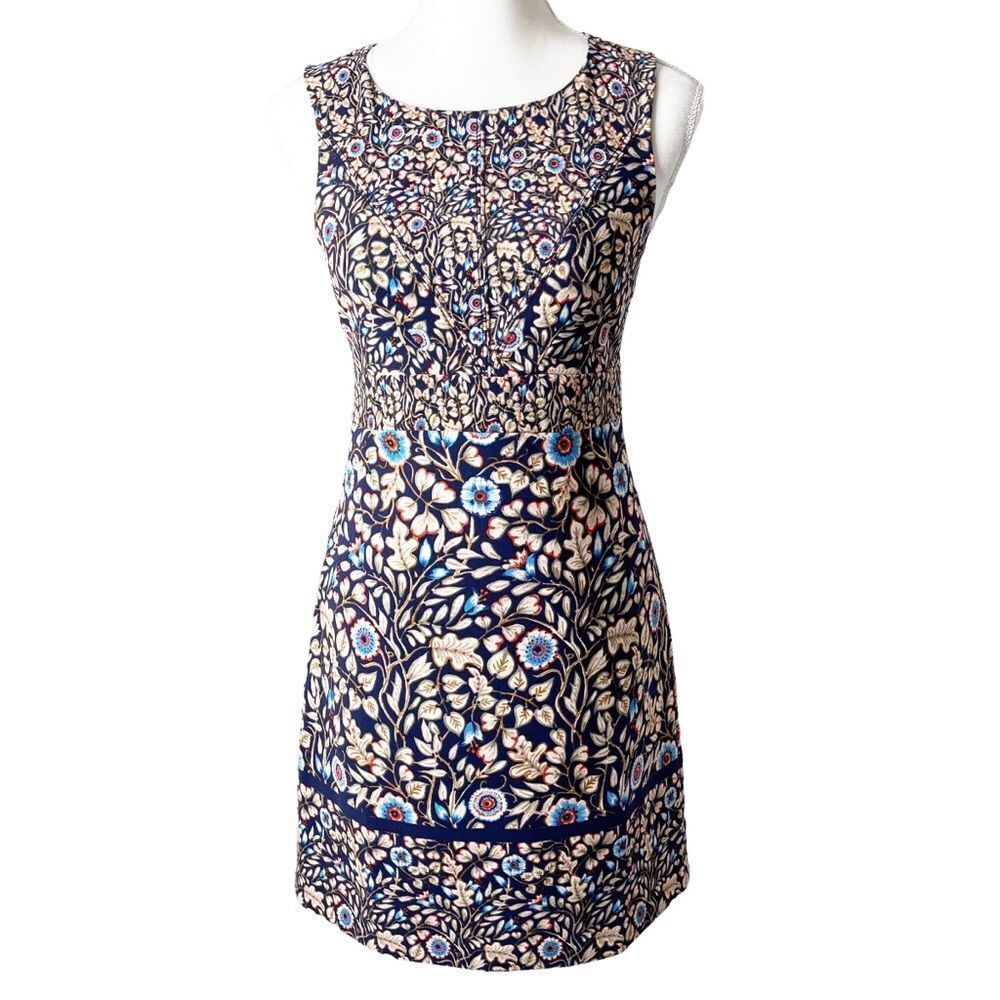 Anthropologie Maeve Brindille Sheath sleeveless floral print midi dress